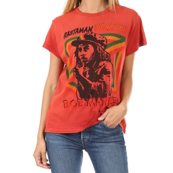 MadeWorn Tops - MadeWorn Bob Marley Tee Shirt